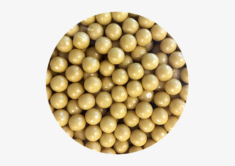 Pearl Gold Color Splash 1/2" Gumballs - Pearl, transparent png #1658834