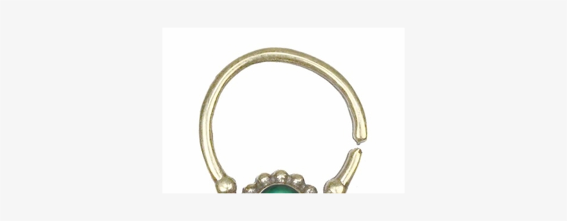 Septum Piercing Fake Nose Ring Spiral Arch Abalone - 16g Brass Hanging Septum 9mm Ring Diameter Nose Afghan, transparent png #1659051