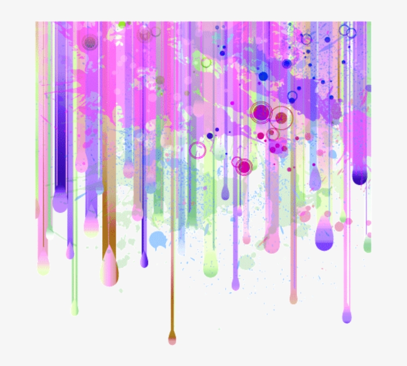 Ftestickers Watercolor Paint Border Splattereffect - Color Me Happy Coloring Book: Stress Relieving Patterns, transparent png #1659074