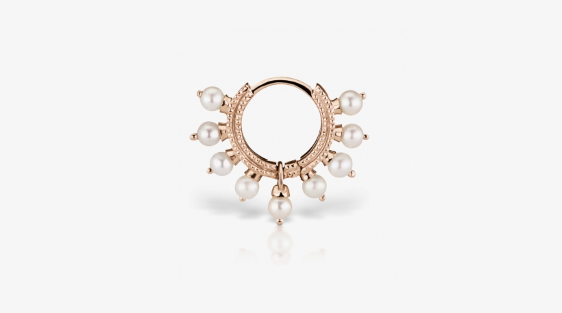 1/4" Pearl Coronet Ring Image - Earring, transparent png #1659078