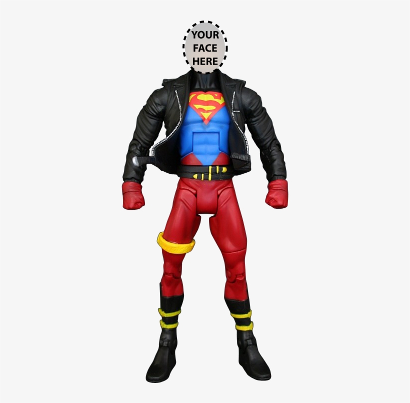 Superboy 6" All-vinyl Figure With Your Face - Dc Universe Superboy, transparent png #1659126