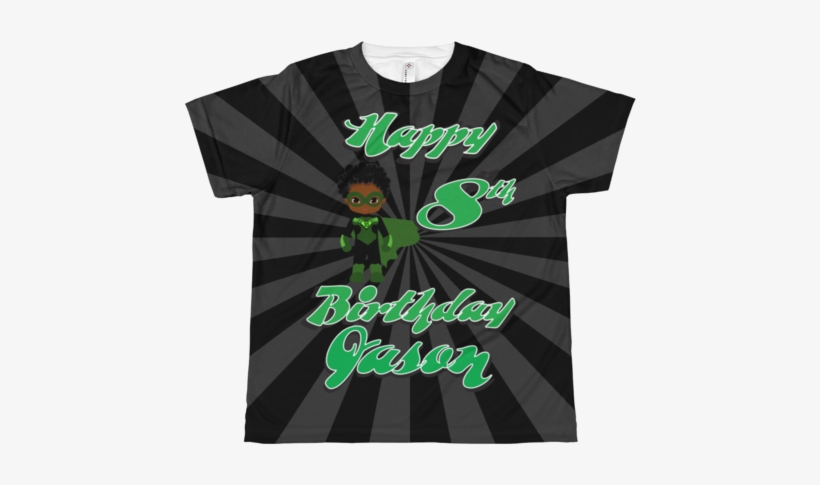 Superboy Green Lattern Birthday All-over Tee - Paul & Joe Sister Bobby T-shirt, transparent png #1659682