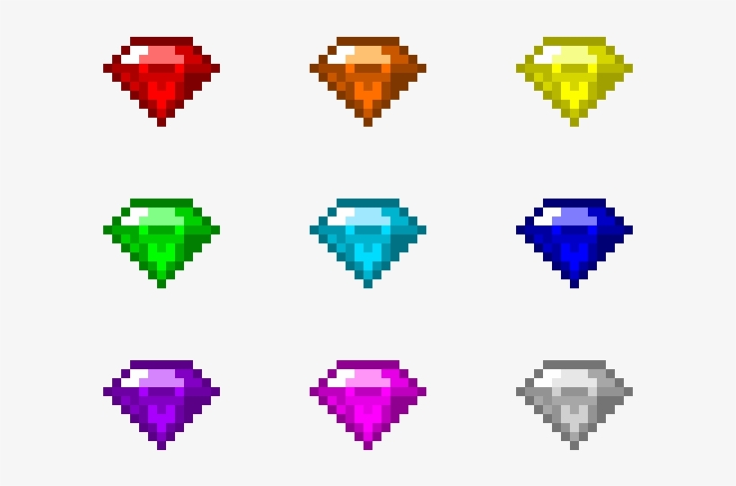 Chaos Emeralds - All 9 Chaos Emeralds, transparent png #1660088