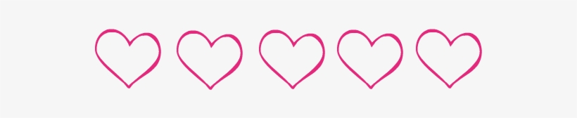 Line Of Hearts - Hearts In A Line Png, transparent png #1660393
