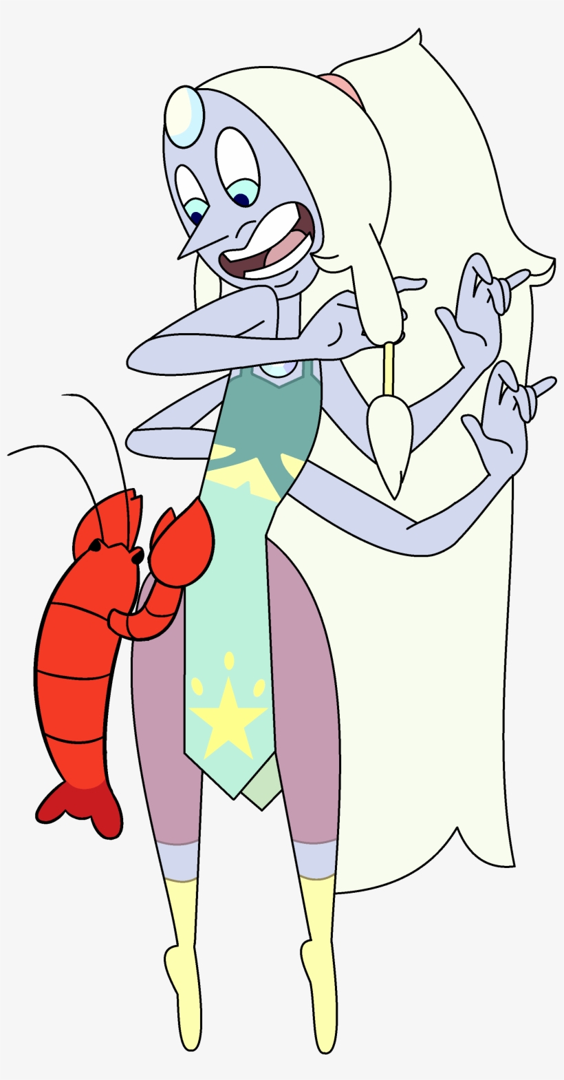 Opal Butt Lobster By Amethystpearlfusion - Steven Universe Opal Butt, transparent png #1660501