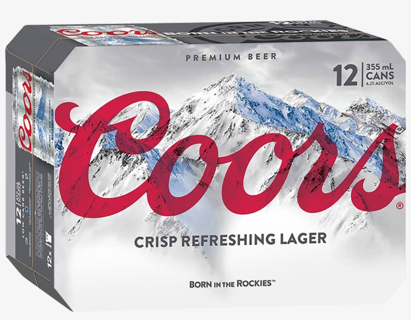 Coors Lager Cans 12 Pack - Coors 12 Pack Cans, transparent png #1660782