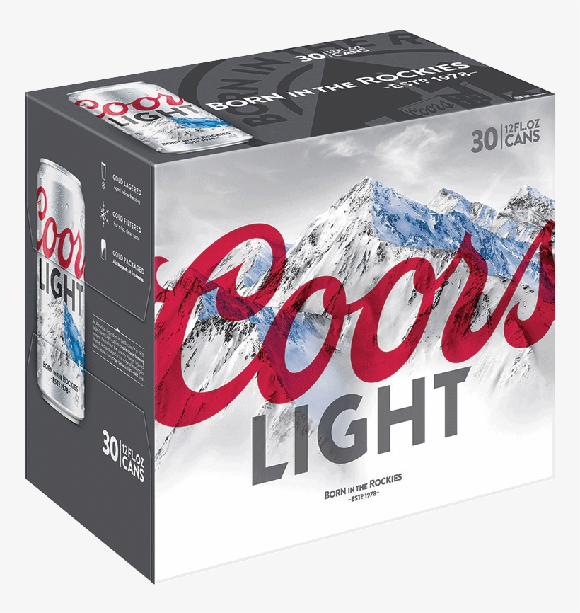 Click To Enlarge - Coors Light 18 Pack Cans, transparent png #1661047