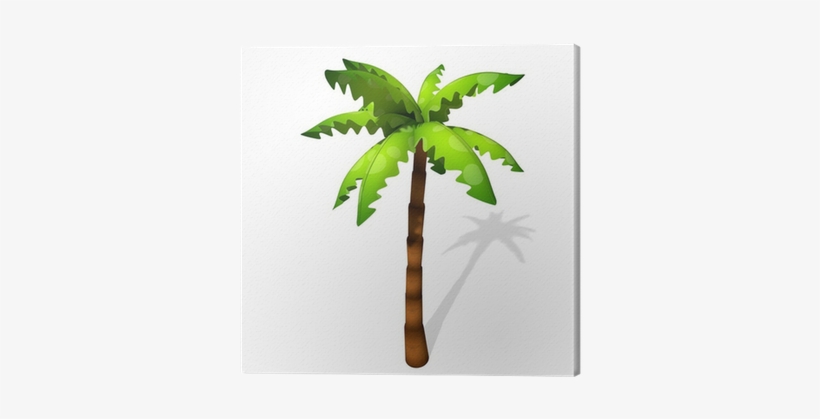 3d Illustration Of A Cartoon Palm Tree Canvas Print - Transparent Pics Of Coconut Tree, transparent png #1661049