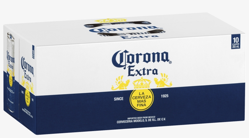 Corona Extra Beer Cans 355ml 10 Pack - 10 Pack Of Corona, transparent png #1661096
