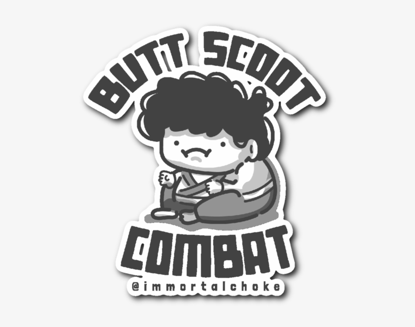 Butt Scoot Combat Sticker - Butt Scoot Combat, transparent png #1661141