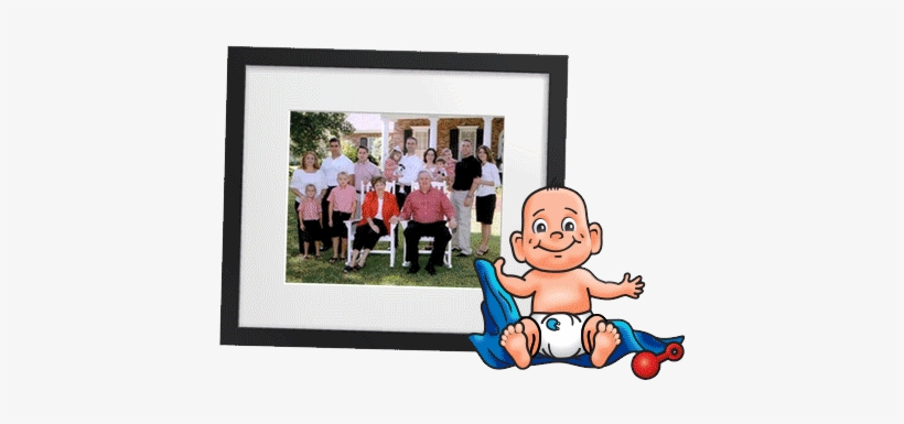 Word Spread About His Magic Diaper Creams And One Day, - Picture Frame, transparent png #1661195