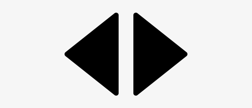 Arrows Right And Left Filled Triangles Vector - Flecha Derecha E Izquierda, transparent png #1661335