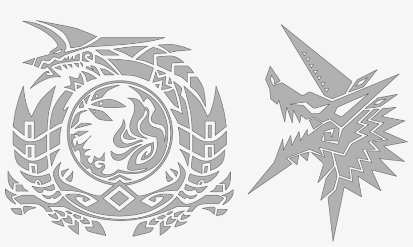 Drawing Logo Monster - Monster Hunter Monster Logos, transparent png #1661405