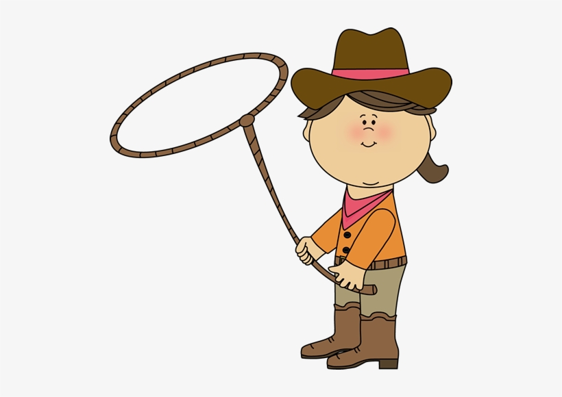 Cowgirl With A Lasso - Cowgirl With Lasso Clip Art, transparent png #1661606