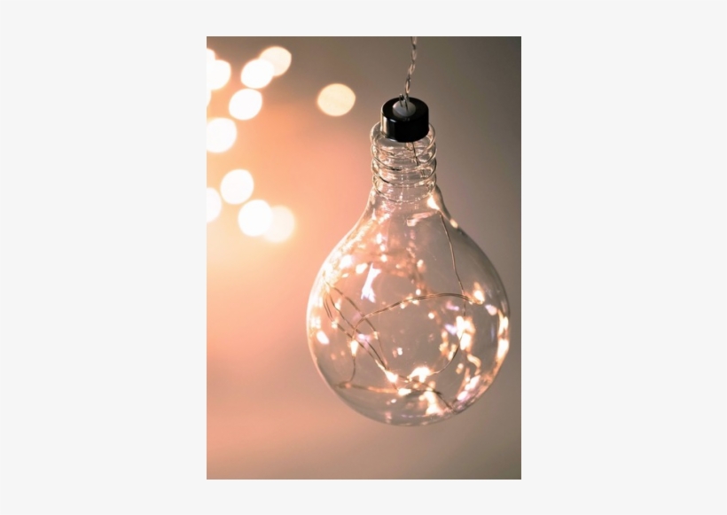 Hanging Glass Light Bulb, transparent png #1662317