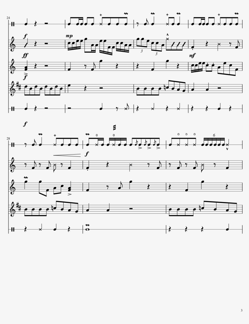 Hotline Bling Sheet Music Composed By Kristian Llanes - Sheet Music, transparent png #1662319