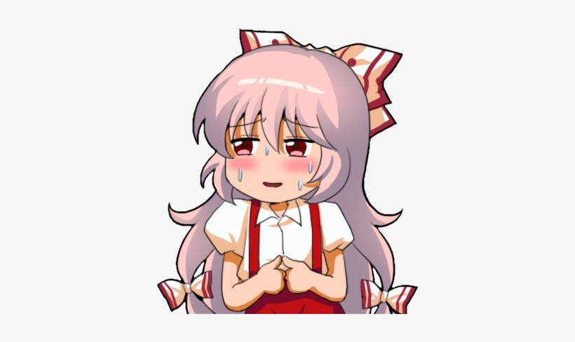 Mokou Sweat Emoji - Mokou Discord Emoji, transparent png #1662374