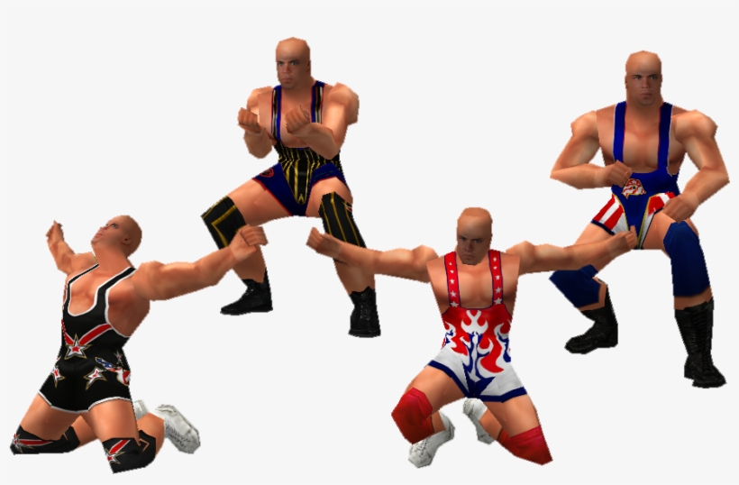Contains 4 New Attires Created By Kingkanyon, A New - Kurt Angle Attire Wwf No Mercy, transparent png #1662377