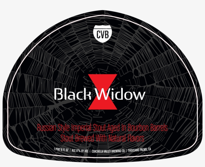 22oz Black Widow Russian Imperial Stout 2016 Coachella - Beer, transparent png #1662443