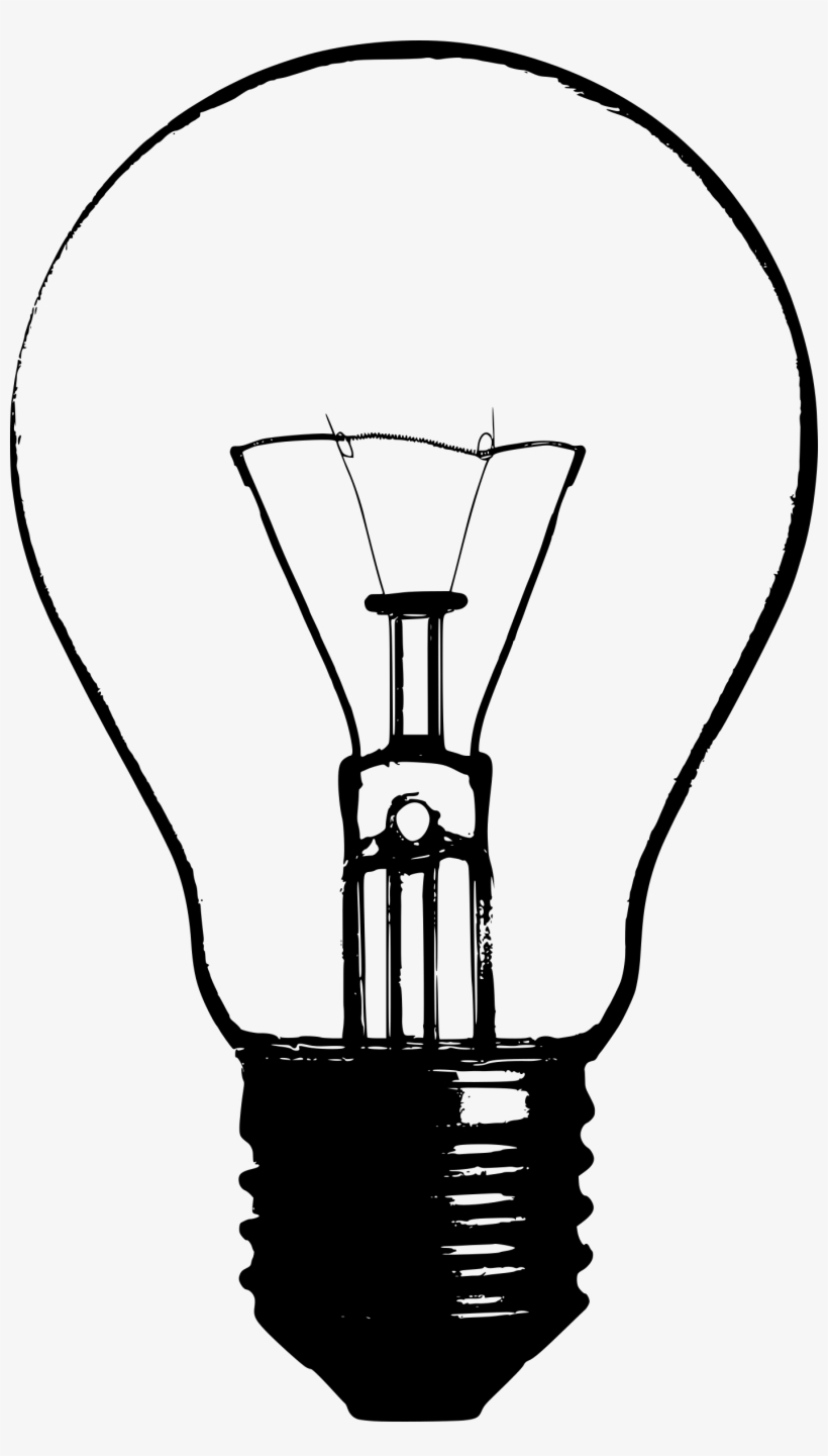 Light Bulb Clipart Pdf - Vintage Light Bulb Clip Art, transparent png #1662565
