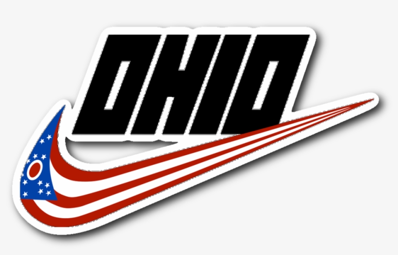 Ohio Swoosh Sticker - Graphic Design, transparent png #1662588