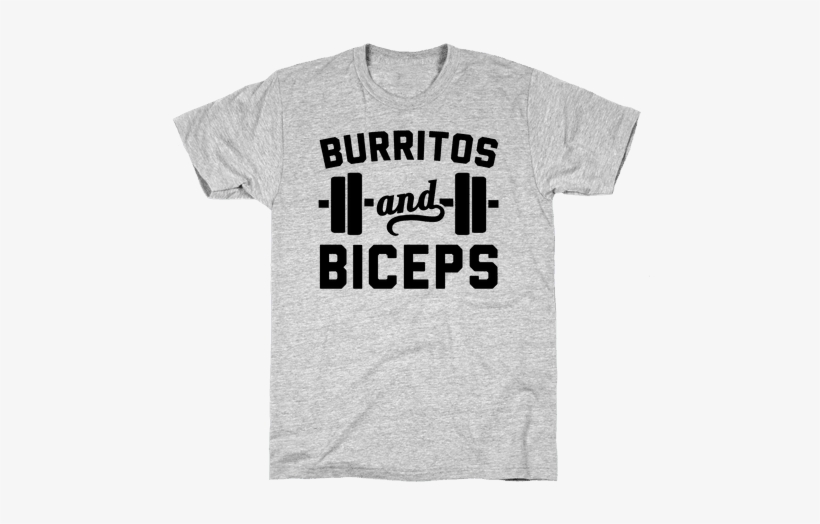 Burritos And Biceps Mens T-shirt - Millennial Shirts, transparent png #1662641