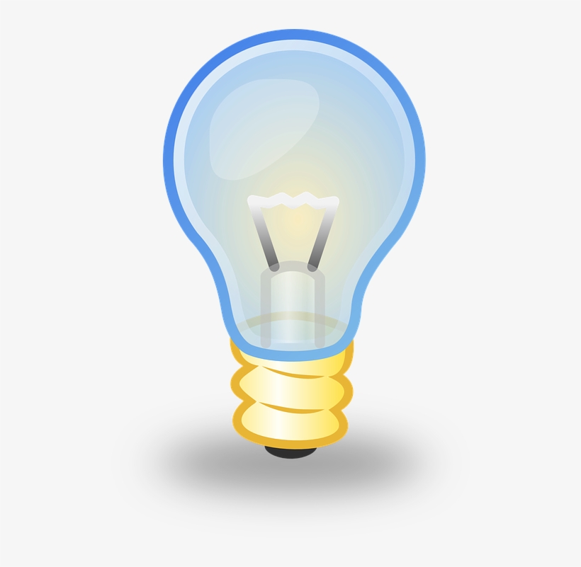 Bulb Clipart Dark Light - Great Idea Tile Coaster, transparent png #1662685