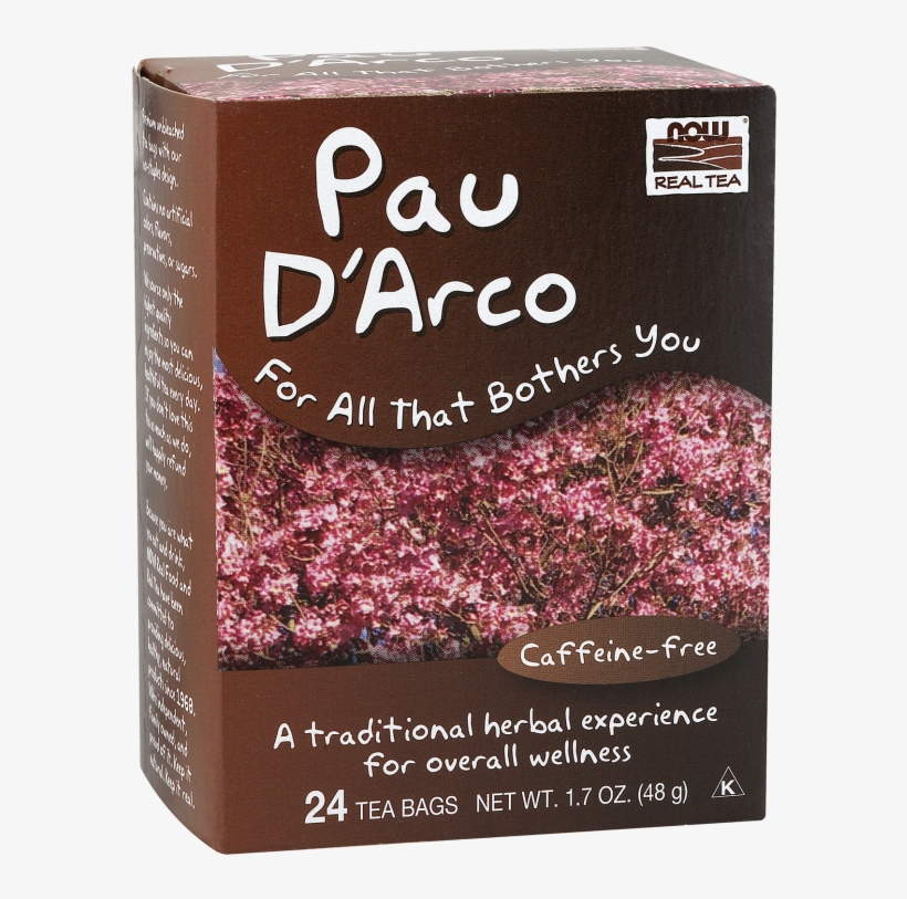 Pau D'arco Tea - Now Foods - Tea Pau D'arco - 24 Tea Bags, transparent png #1663001
