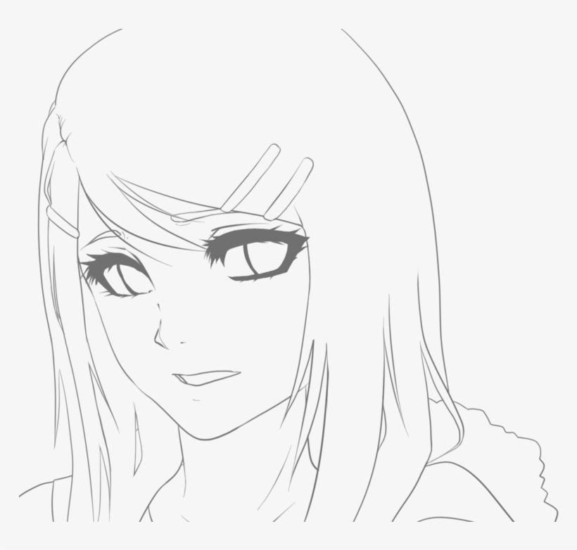 Anime Lineart Transparent PNG Image With Transparent Background | TOPpng