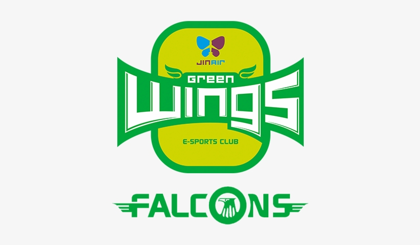 Jin Air Green Wings Falcons - Jin Air Green Wings Png, transparent png #1663333