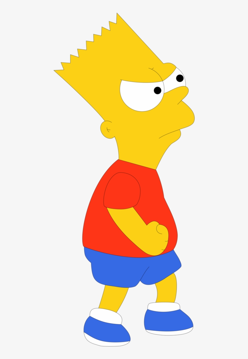 Simpsons Transparent Mugen - Angry Bart Simpson Png, transparent png #1663589
