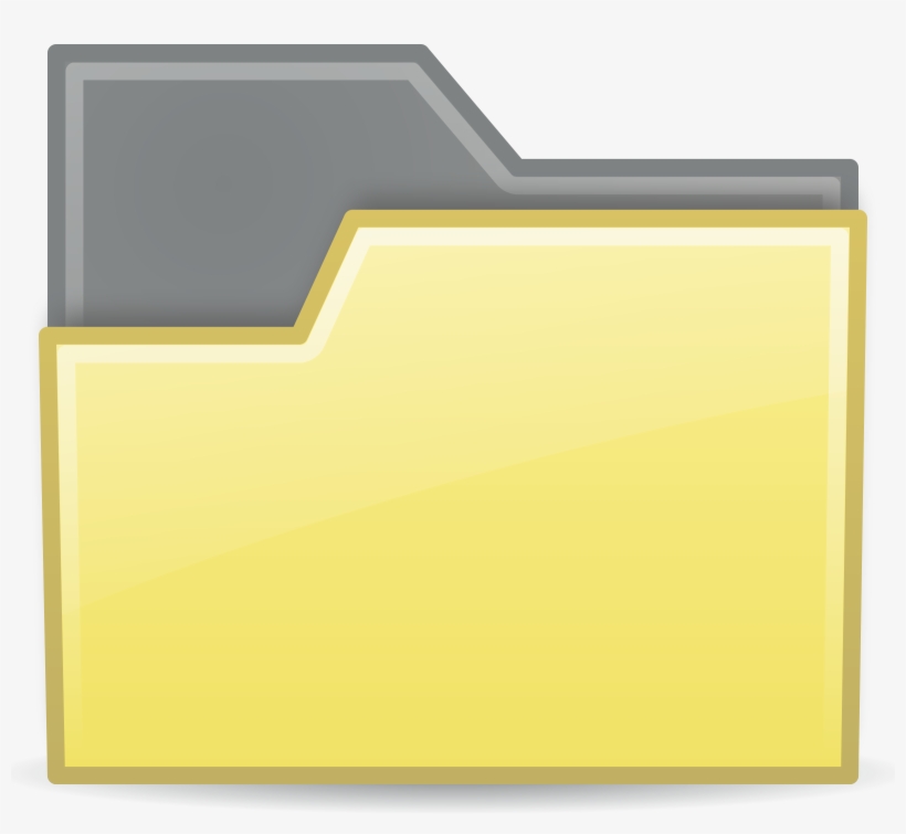 Yellow Semitransparent Big Image Png - Semi Transparent Folder, transparent png #1663647