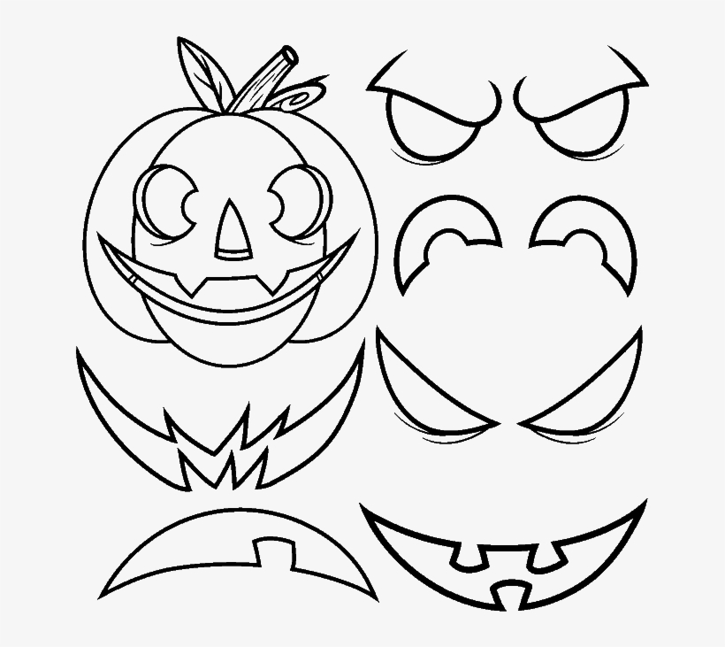 How To Draw Jack O Lantern - Drawing Of Jack O Lantern, transparent png #1663765