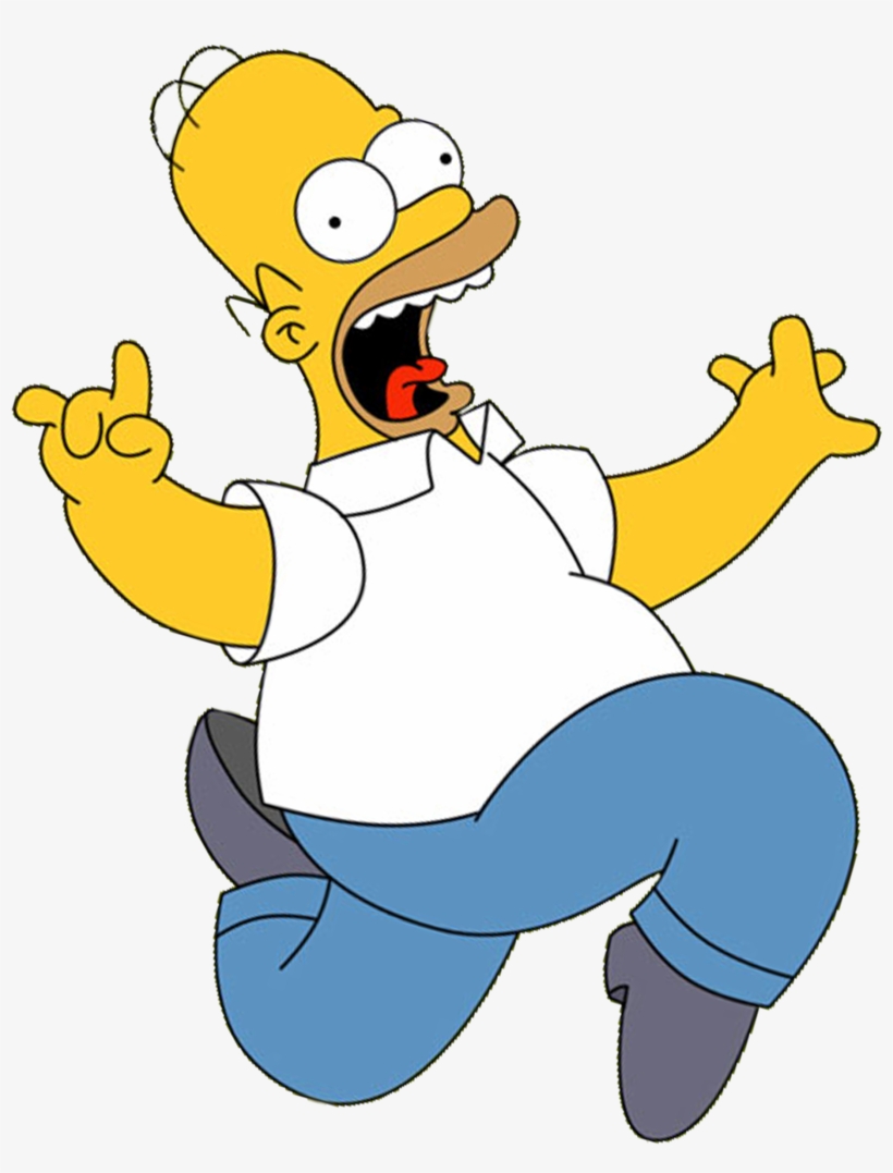 Homer Marge Bart Lisa - Homer Simpson Crazy Png, transparent png #1663791