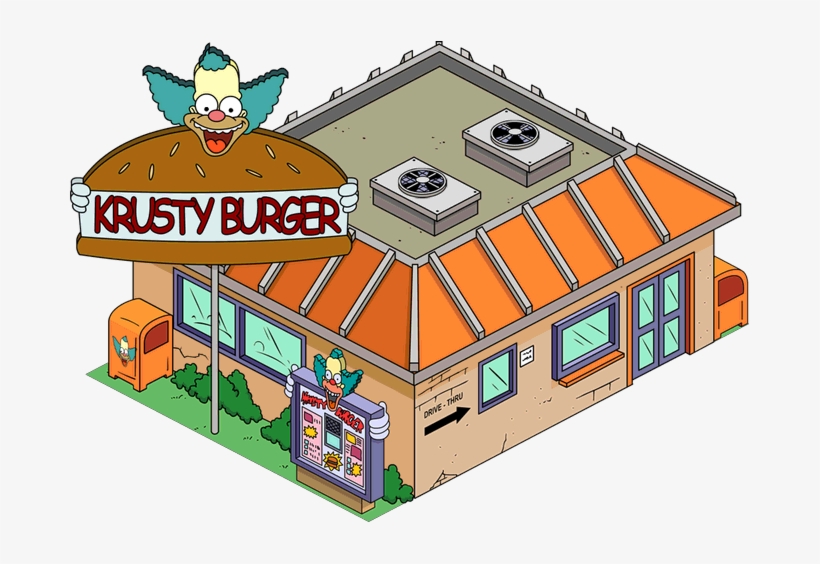 Marketing - Simpsons Tapped Out Krusty Burger, transparent png #1663811