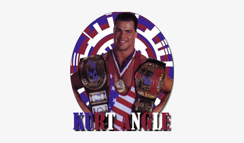 [ Img] - Kurt Angle Signed Wwe European & Intercontinental, transparent png #1664035