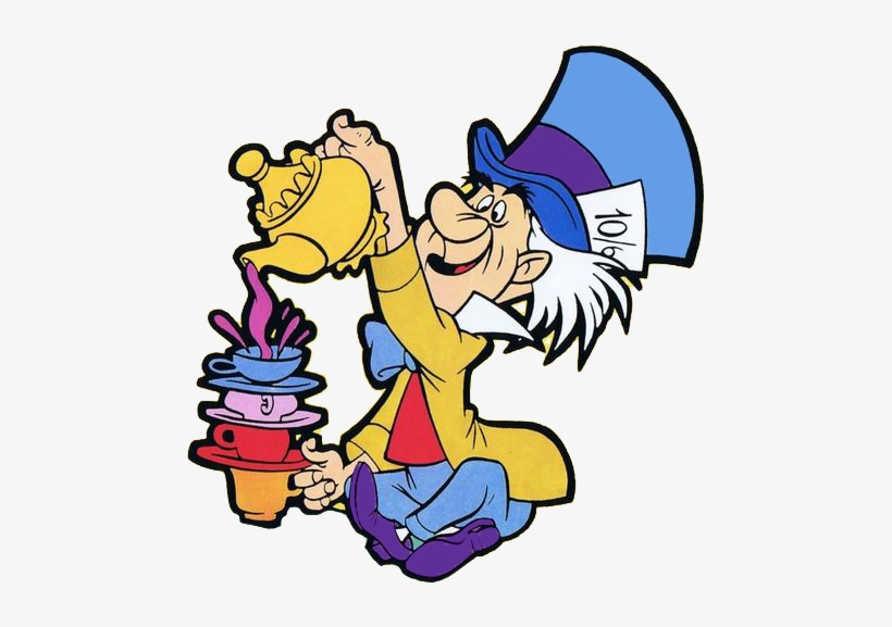 Tea Cup Clipart Mad Hatter - Alice In Wonderland, transparent png #1664089