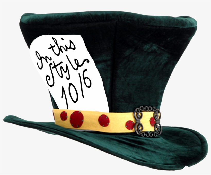 We Hope You Will Join Us For The Mad Hatter's Gala - Alice In Wonderland Mad Hatter Hat, transparent png #1664133