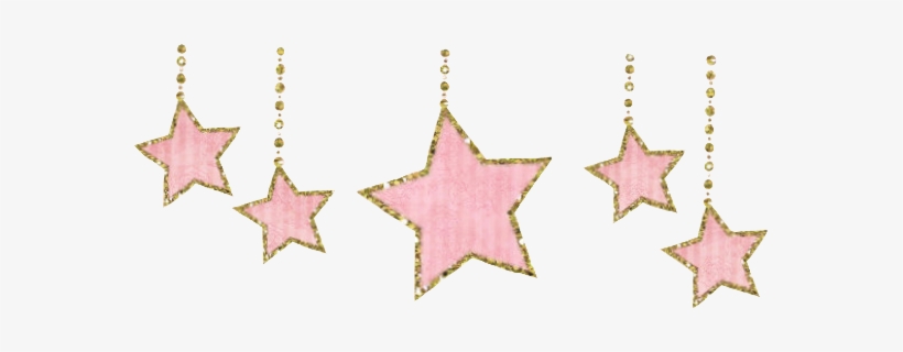 Stars Pinkstars Glitterstars Glitter Sparkly Freetoedit - Necklace, transparent png #1664353