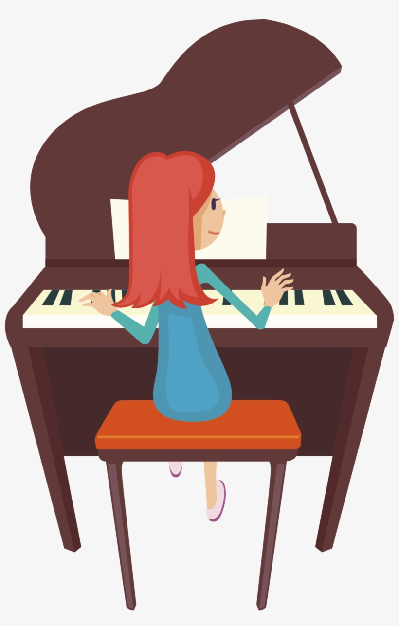 Piano Keys Png Clipart Downloadclipart - Playing Piano Clip Art, transparent png #1664844