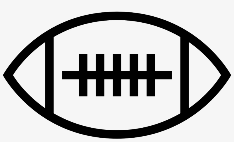 American Football Ball Stroke - American Football Outline Png, transparent png #1665110