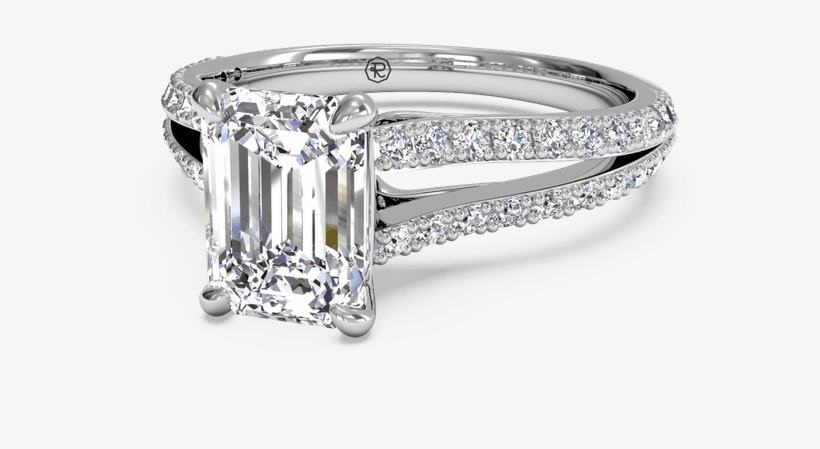 Shop Ritani For The Best Selection Of Engagement Rings - 1.75 Ctw Radiant Cut Natural Diamond Engagement Ring, transparent png #1665726