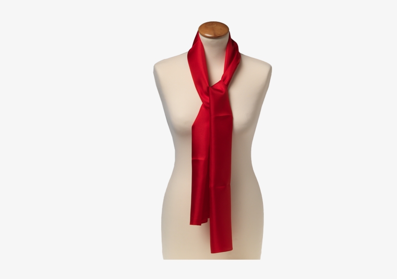Scarf Bright Red - Smalle Rode Sjaal, transparent png #1665777