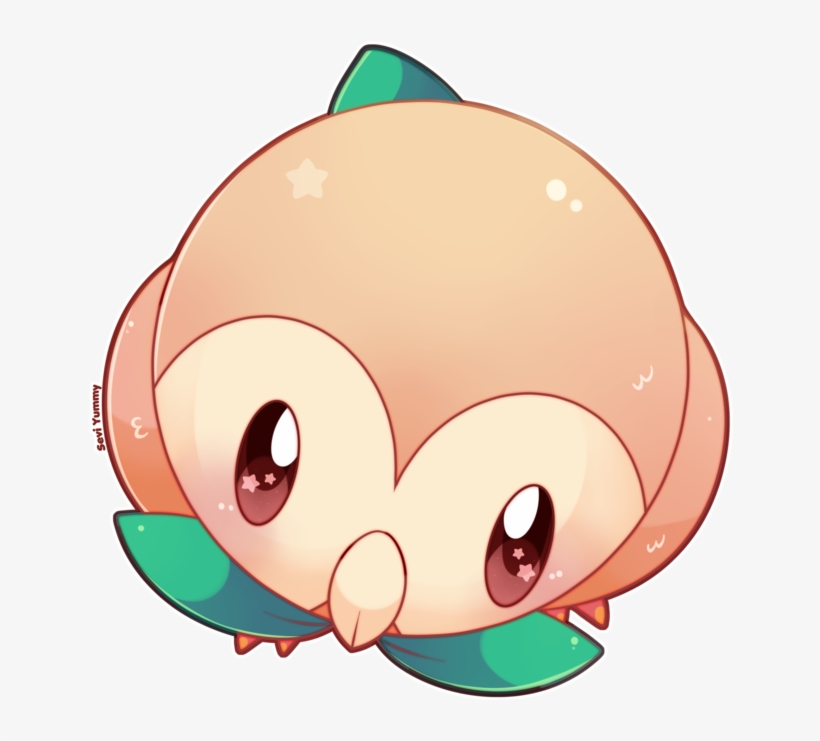 Kiwibon Rowlet - Pokemon Rowlet Fan Art, transparent png #1666182