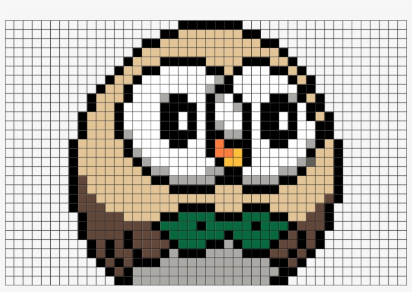 Pokemon Pixel Art Rowlet, transparent png #1666290