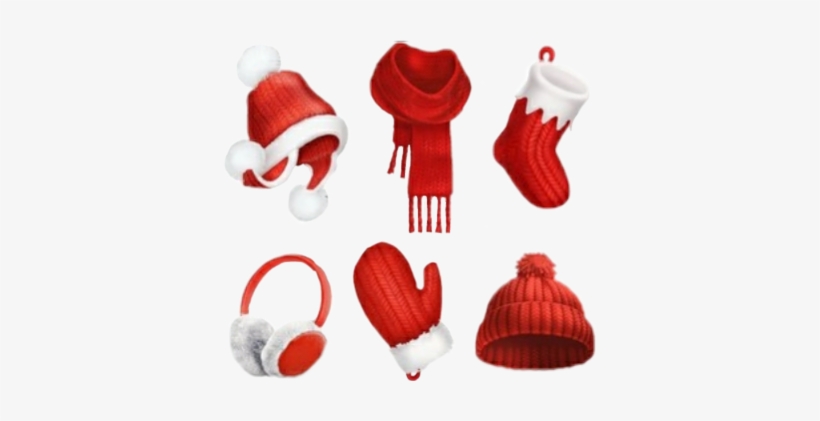 Santa Pack Santa Boot Red/white Red Scarf Red Beanie - 빨간 목도리 일러스트, transparent png #1666429