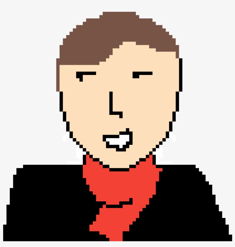 Man In Red Scarf - Red Scarf, transparent png #1666621
