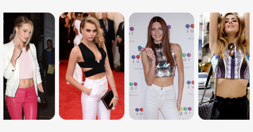 Is Midriff Baring Fashion A Growing Trend Of - Chiara Ferragni Kendall Jenner, transparent png #1666706