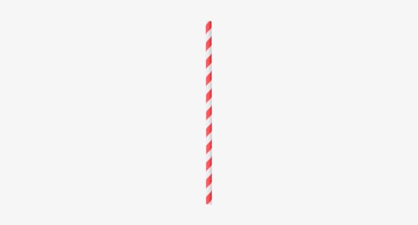 Straw Paper 8x255mm Red/white - Red White Straw, transparent png #1666761