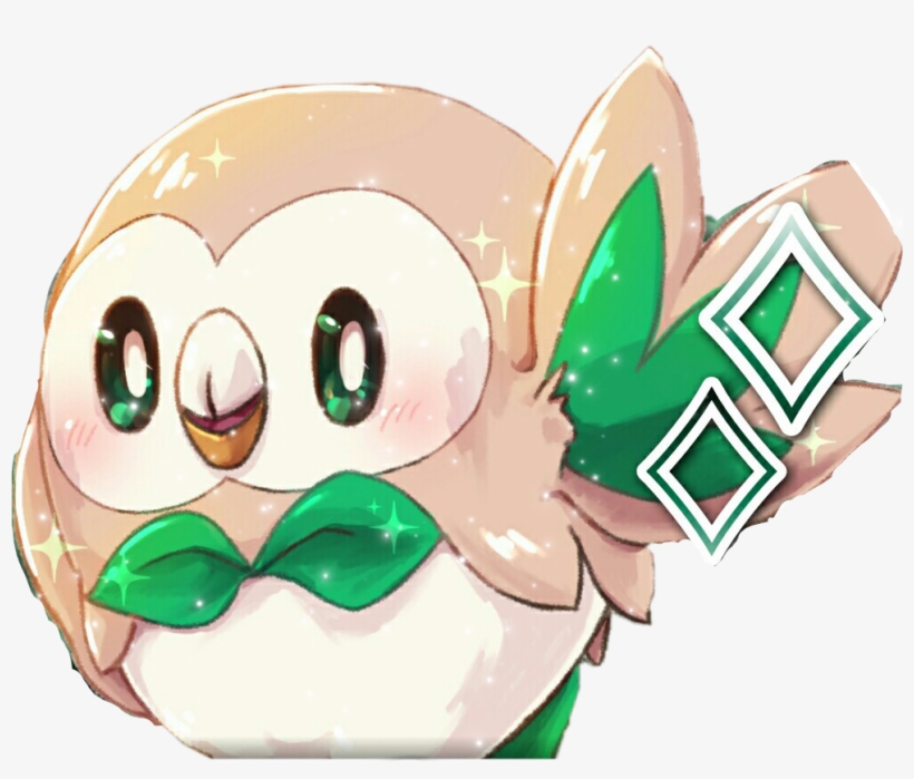 Owl Vanoss Rowlet Pokemon Pikachu France Night Shiny - Pokémon, transparent png #1666904
